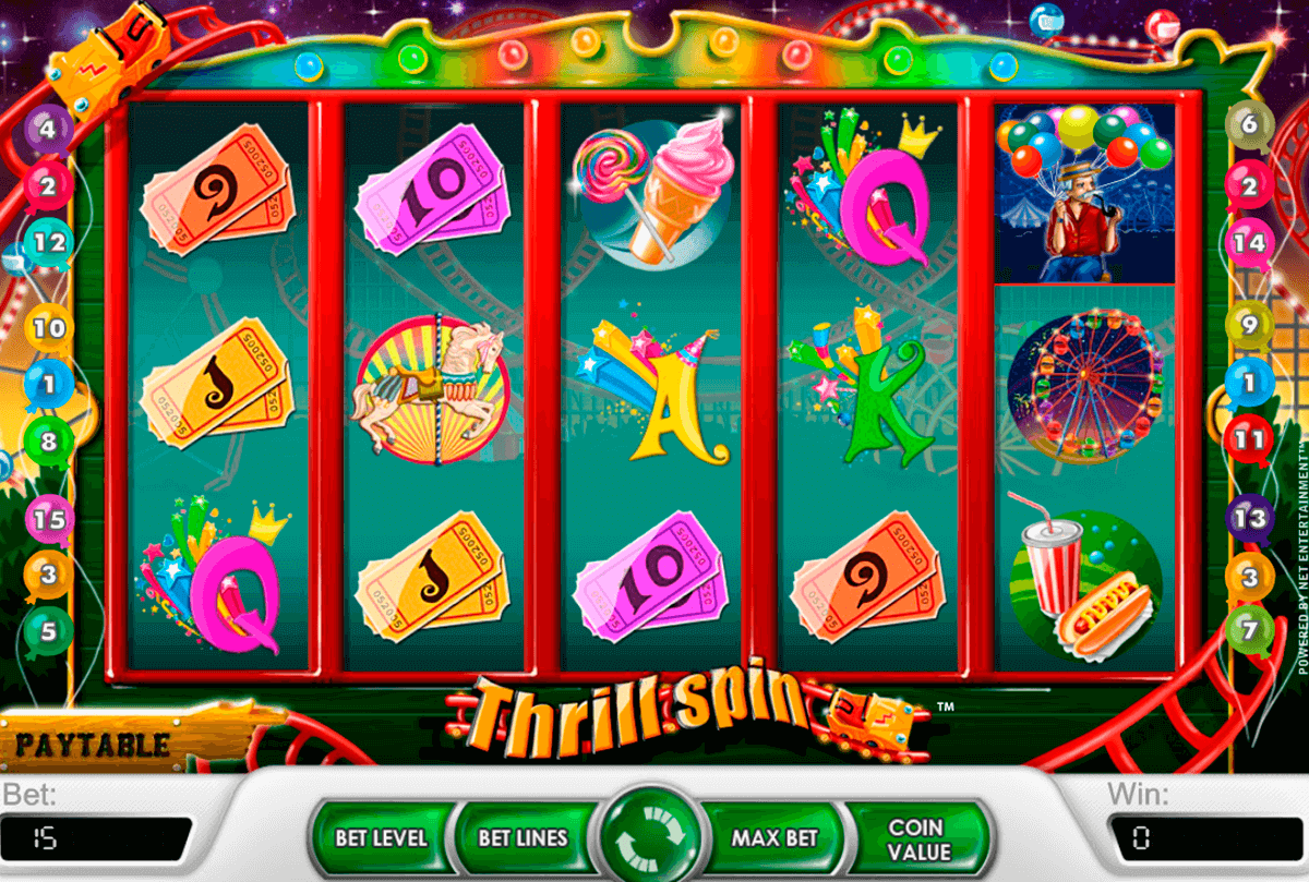 thrill spin netent pokie
