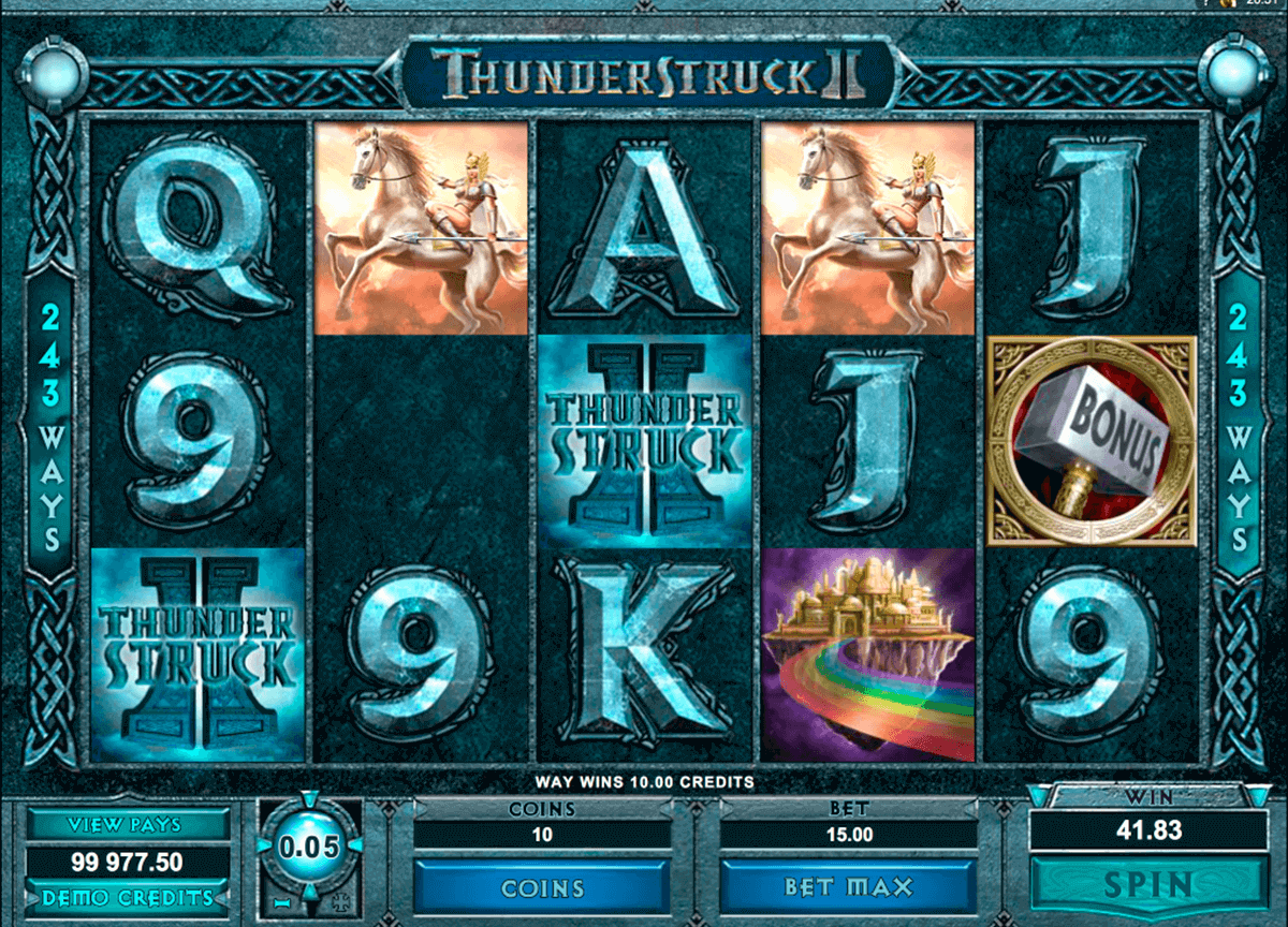 thunderstruck ii microgaming pokie 