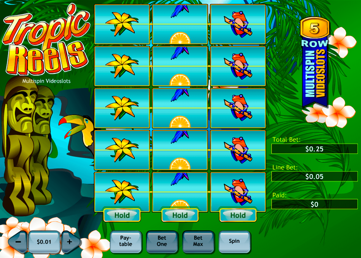 tropic reels playtech pokie