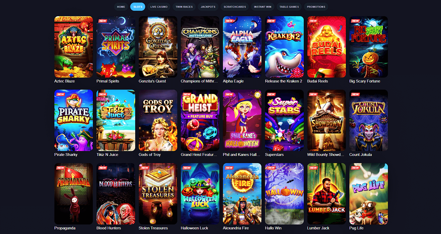 Twin Online Casino Games