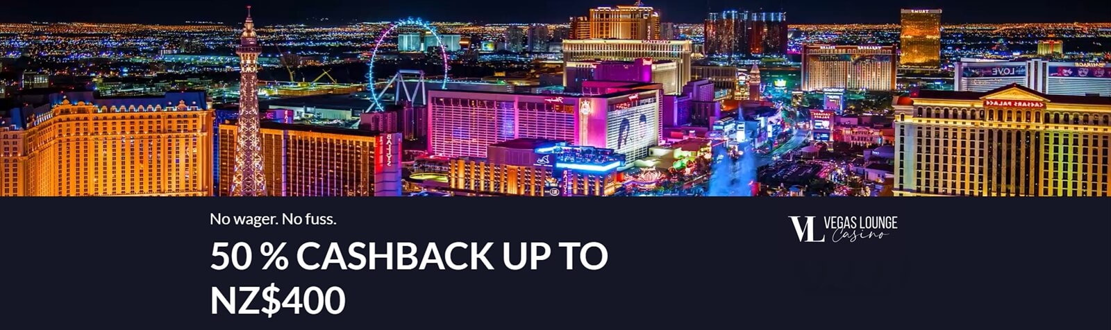 Vegas Lounge Cashback Bonus For New Zealand Players