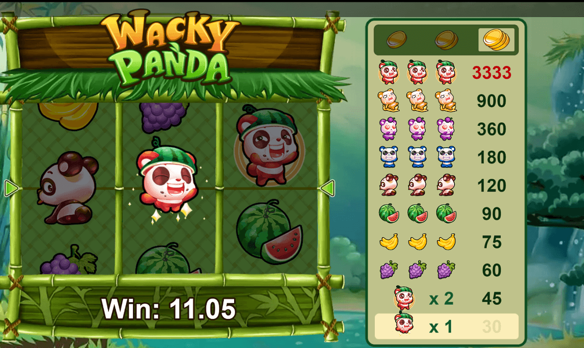 wacky panda wins