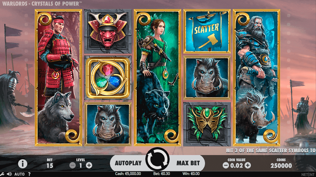warlords crystals of power netent pokie