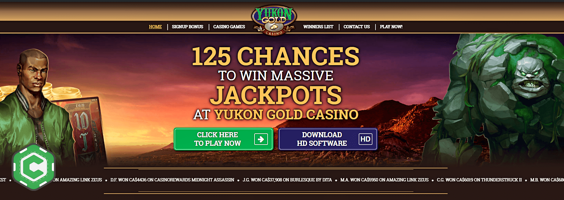 Yukon Gold Casino Website